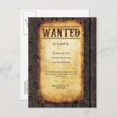 Gewollt Plakateinladungen Einladungspostkarte (Vorne/Hinten)