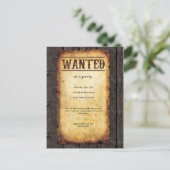 Gewollt Plakateinladungen Einladungspostkarte (Stehend Vorderseite)