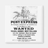 Gewollt Pony Express Rider Magnet (Vorne)