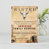 Gewollt Poster Family Wiedersehen Barbeque Einladu Einladung (Stehend Vorderseite)