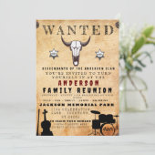 Gewollt Poster Family Wiedersehen Barbeque Einladu Einladung (Stehend Vorderseite)