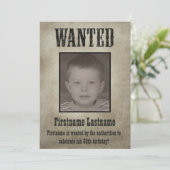 GEWOLLT Poster Funny Birthday Einladung (Stehend Vorderseite)