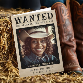 Gewollt Poster Funny Senior Happy Birthday Karte