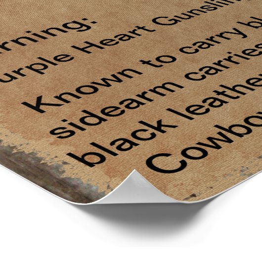 Gewollt Poster Gunslinger von West (Ecke)