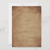 Gewollt Poster, klassischer Western Einladung zum (Rückseite)