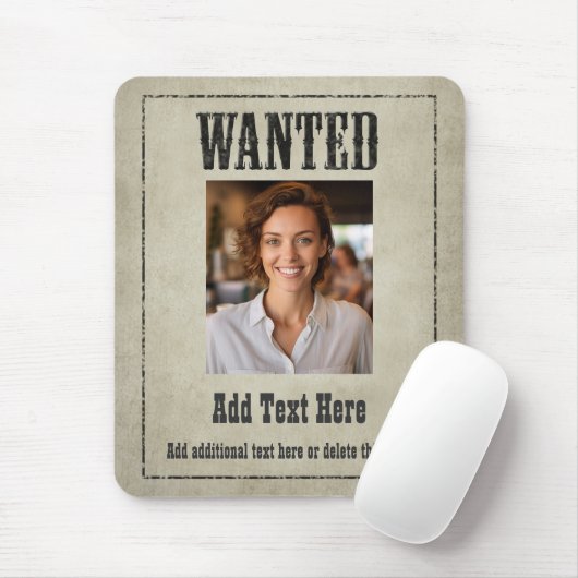 Gewollt Poster Mousepad - Passen Sie das an! (Mit Mouse)