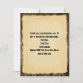 Gewollt Poster Old Time Foto Einladung (Rückseite)