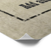 GEWOLLT POSTER: Passen Sie das an! Poster (Ecke)