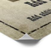 GEWOLLT POSTER: Passen Sie das an! Poster (Ecke)