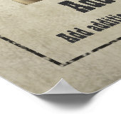 GEWOLLT POSTER: Passen Sie das an! Poster (Ecke)