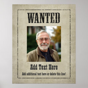 GEWOLLT POSTER: Passen Sie das an! Poster