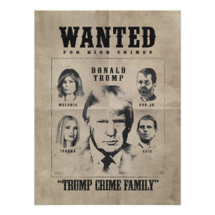 Gewollt Poster: Trump Crime Family Poster
