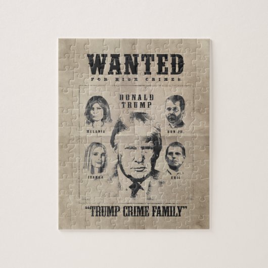 Gewollt Poster: Trump Crime Family Puzzle (Vertikal)