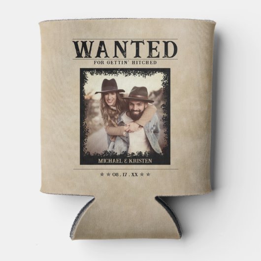 Gewollt Poster Vintag Foto Hochzeit Dosenkühler (Vorderseite)