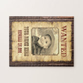 Gewollt Poster | Vintager Fotobogen Wild West J Puzzle (Horizontal)