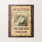 Gewollt Poster | Vintager Fotobogen Wild West J Puzzle (Vertikal)