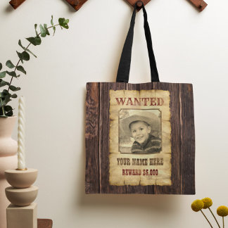 Gewollt Poster | Vintager Fotovorlage "Wild West"  Tasche
