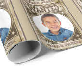 Gewollt Poster Western Rodeo Foto Geschenkpapier (Rolleneckpunkt)