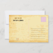 Gewollt Poster 💍 Western Theme Wedding Foto Save The Date (Rückseite)