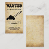 gewollt: Rasensorgfalt Visitenkarte (Vorne/Hinten)