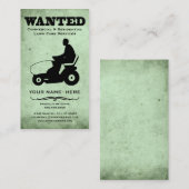 gewollt: Rasensorgfaltdienstleistungen Visitenkarte (Vorne/Hinten)