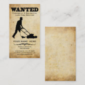 gewollt: Rasensorgfaltdienstleistungen Visitenkarte (Vorne/Hinten)