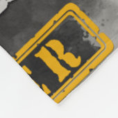 Gewollt Rechtsanwalt, Waage, gelbe Krawatte, grau Fleecedecke (Ecke)