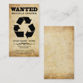 gewollt: recyceln Sie Mitte Visitenkarte (Vorne/Hinten)