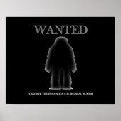Gewollt Sasquatch im Holzschatteneffekt Poster (Vorne)