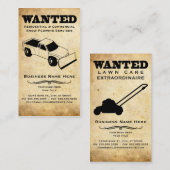 gewollt: Schneepflug- und Rasenpflege Visitenkarte (Vorne/Hinten)