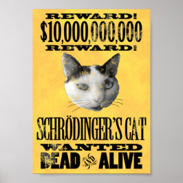 GEWOLLT: SCHRODINGER's CAT-Plakat Poster