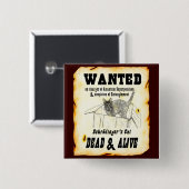 GEWOLLT: Schrodingers Katzen-Knopf Button (Vorne & Hinten)