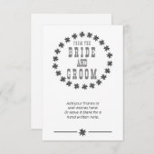 Gewollt Serien, von Braut und Bräutigam Dankeskarte (Vorne/Hinten)