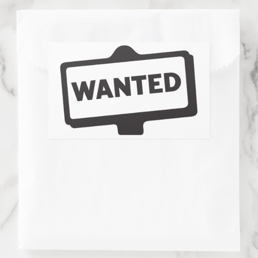 Gewollt Signaturklammern Rechteckiger Aufkleber (Tasche)