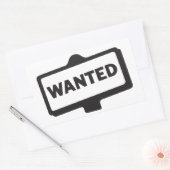 Gewollt Signaturklammern Rechteckiger Aufkleber (Umschlag)