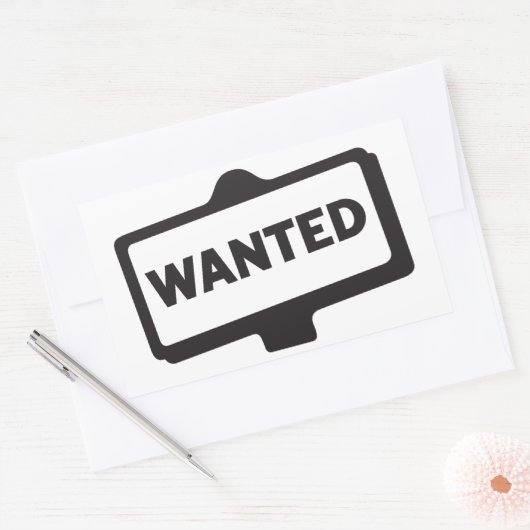 Gewollt Signaturklammern Rechteckiger Aufkleber (Umschlag)