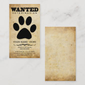 gewollt: Tierarzt Visitenkarte (Vorne/Hinten)