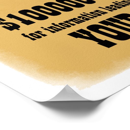 Gewollt, tot oder lebend poster (Ecke)