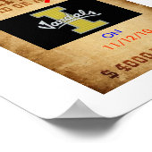 Gewollt Tote oder Lebendvandale Poster (Ecke)