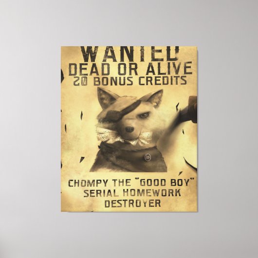 Gewollt Tote oder Live 20 Bonus Credits Leinwanddruck (Vorderseite)