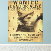Gewollt Tote oder Live 20 Bonus Credits Leinwanddruck (Insitu (Holzboden))