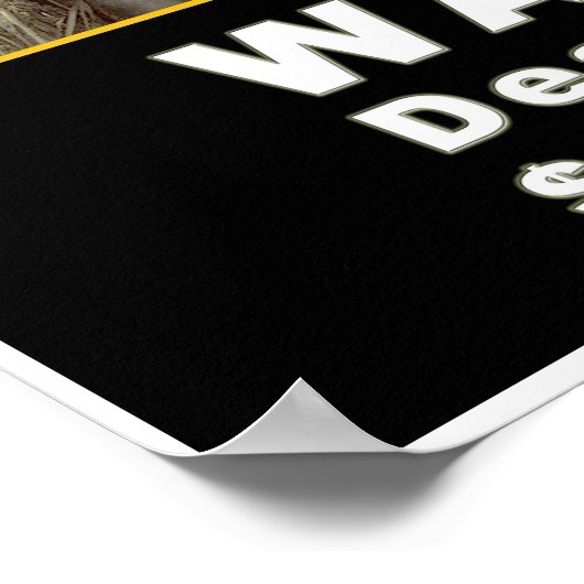 GEWOLLT Tote oder Live $ 5000 Poster (Ecke)