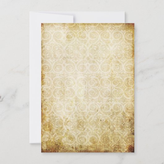 Gewollt Tote oder Live-Halloween-Öllöwe Einladung (Rückseite)