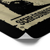 Gewollt Tote und lebende Schröder-Katze Poster (Ecke)