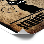 Gewollt Totes oder Alive Schrodingers Cat Poster (Ecke)