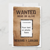 Gewollt Totes oder Lebendige-Poster Einladung (Vorderseite)