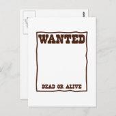 GEWOLLT Totes oder Live-Poster mit leerem Hintergr Postkarte (Vorne/Hinten)