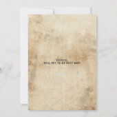 Gewollt Trauzeuge Trauzeuge Funny Foto Vorschlag (Rückseite)