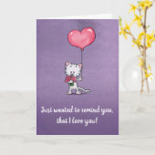 Gewollt, um Sie daran zu erinnern, dass ich Sie Li Karte (Gelbe Blume)