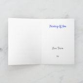 Gewollt, um zu sagen Hallo Karte (Innenseite)